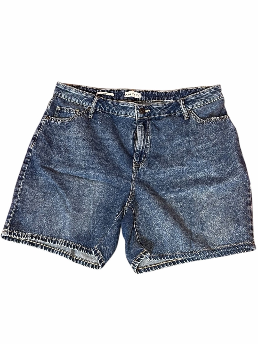 Ava & Viv Medium Wash Denim Jean Shorts